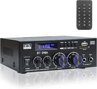 Joengoep BT-398A Stereo Audio Amplifier,Receiver for Speakers Max 900W,2.0 Channel Stereo Receiver with FM Radio,USB/SD/AUX Optical & Coaxial Input for Passive Speakers