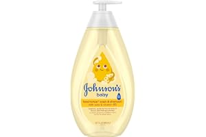 Johnson's Baby Head-To-Toe 2 in 1 Tear Free Wash & Shampoo with Aloe Vera and Vitamin B5, Safe and Gentle for Newborns and Delicate Skin, Hypoallergenic and pH Balanced, 27.1 Fl Oz