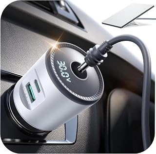 JOYROOM Starlink Mini Car Adapter, 12V-24V to 30V DC Step-Up Converter, 3-in-1 Ultra Stable Starlink Mini Car Charger with Voltage Display & Dual-Port USB Fast Charging for Cars, RVs, Trucks, Boats