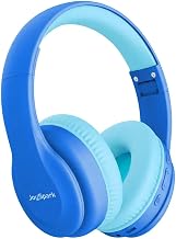 JoySpark Kids Bluetooth Headphones Over-Ear, 60Hrs, Built-in Mic-Sapphire