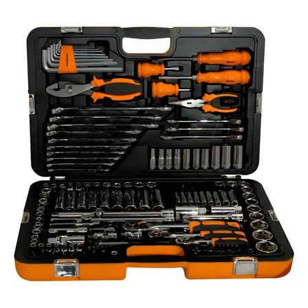Juego De Herramientas Kit 150 Piezas Racing Caja Set Tubos Naranja