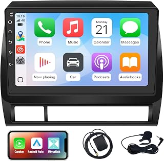 Junsun Car Radio for Toyota Tacoma 2005-2015 CarPlay/Android Auto | 5G WiFi 2GB RAM 64GB ROM Support JBL Sound System 9" HD IPS Display Support Rearview GPS DSP RDS,Upgrade BT 5.0 AM/FM