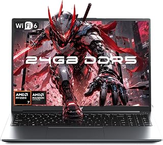 KAIGERR Gaming Laptop, 24GB DDR5 512GB NVMe SSD Laptop Computer with AMD Ryzen 7 H255(8C/16T, Up to 4.9GHz), 16.0 inch Windows 11 Laptop, Radeon RX Vega 8 Graphics,WiFi 6, Backlit KB