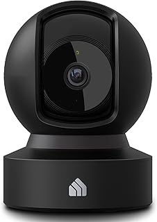 Kasa 1080p Indoor Pan/Tilt Wired Security Camera - Works as a Baby & Pet Monitor, Motion Detection & Tracking, 2-Way Audio, Night Vision, Subscription-Free Local Storage or Optional Cloud, EC70