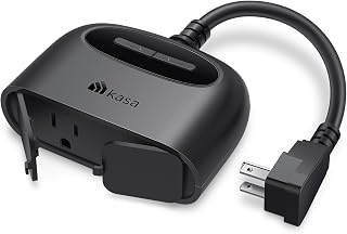 Kasa Outdoor Smart Plug, Smart Home Wi-Fi Outlet with 2 Sockets, EP40
