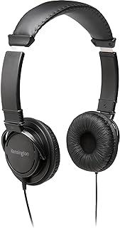 Kensington Hi-Fi Headphones 3.5mm for Kids, for Adults, for School, Padded Adjustable Headband (K97602WW),Black