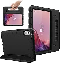 Kids Case for Lenovo Tab M9 2023 9", Convertible Handle Stand | Shockproof Heavy-Duty EVA Foam Cover, Protection for Home, School, Outdoor Activities, and Travel, Black