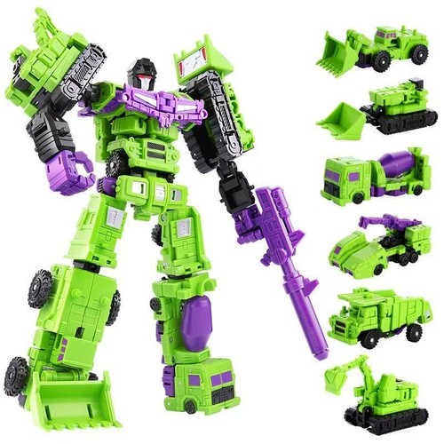 Kids Toy Engineering Vehicle Mine Truck Robot Combiner Hercules Model Figure 8&ldquo;