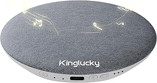 Kinglucky Pillow Speaker for Sleeping, Bluetooth Speaker Under Pillow with Built-in Pink Noise White Noise Sound Machine for Sleeping, White Noise Sound Machine with Sleep Pink Noise Music Grey