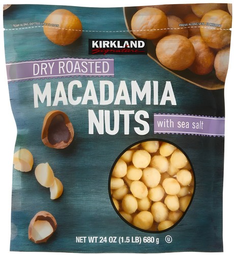 Kirkland Signature Dry Roasted Macadamia Nuts/1.5lbs/RichButteryFlavor 1/27 26z