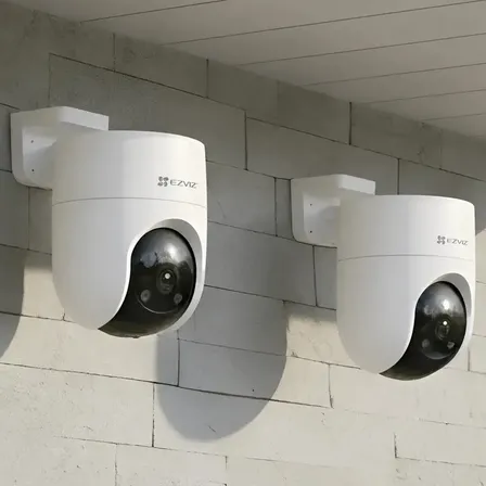 Kit 2 C&aacute;maras De Seguridad Wifi Vision 360 Color 1080p Ezviz CS-H8C