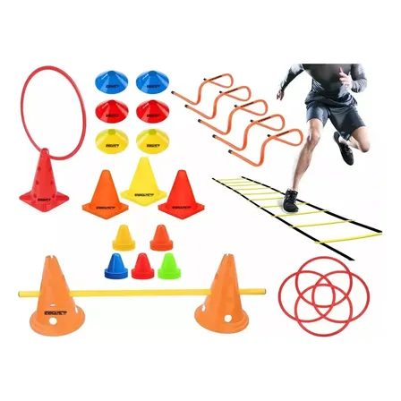Kit Entrenamiento Futbol Conos Vallas Aros Escalera 31 Unida Mixto