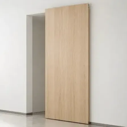 Kit Puerta Corrediza Sistema Invisible Cierre Suave 1.20m