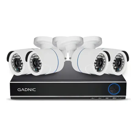 Kit X 4 C&aacute;maras de Seguridad Gadnic DVR 16CH Interior / Exterior IP CCTV Disco 1TB Visi&oacute;n Nocturna