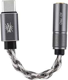 Kiwi Ears AD1 Pro USB C to DAC Adapter Cable, Custom DAC Chip, Official Web Customizable EQ Tuning, Ultra-Low Noise Portable IEM Amp for IEM Enthusiasts & Music Lovers (Type-C to 3.5mm)