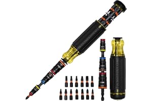 Klein Tools 32303HD Impact Driver Set, 20-in-1 SAE Impact Rated Sockets and Screwdriver Tool with Phillips, Slotted, Square and Torx Tips