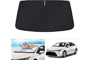 KUST Custom Fit Windshield Sun Shade for 2020-2024 2025 2026 Toyota Corolla (Not for Corolla Cross) Accessories Sunshade Sun Visor Protector Foldable Blocks UV Rays Keep Cooler