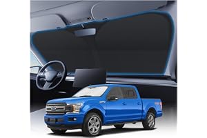 KUST Windshield Sun Shade for 2015-2026 Ford F150 Accessories (Lariat, Raptor, King Ranch) Pickup Truck Custom Fit Window Shade 4 Layers Foldable Sun Visor Protector Blocks UV Rays Keep Car Cooler