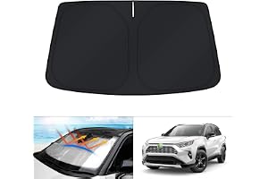 KUST Windshield Sun Shade for Toyota RAV4 2019-2022 2023 2024 2025 2026 Window Accessories Shade Sun Visor Cover Foldable Block UV Rays