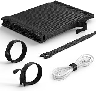 Lamicall 100Pack Reusable Cable Ties, 6 Inches Durable Cord Organizer Nylon Hook & Loop Straps, Cable Management Wrap Wire Storage Essentials, Computer PC Accessories, Home Office Travel Gadgets
