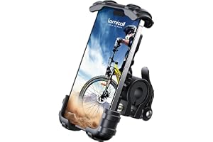 Lamicall Bike Phone Holder, Motorcycle Mount - Motorcycle Phone Holder, Handlebar Cell Phone Clamp, E-Bike Scooter Phone Clip for iPhone 17 Air Pro Max, 16 15 Plus, S20, 4.7 to 6.8" Smartphones