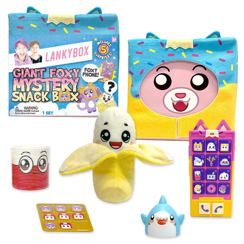 LankyBox Giant Foxy Surprise Snack Box - Foxy Phone / Stickers