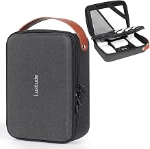 Large Electronics Organizer Travel Case for Chargers and Cords | Waterproof Hard Case for Electronics, Travel Essentials for Chargers/Mouse/USB Drives/SD Cards, Tech Gifts (Case Only)