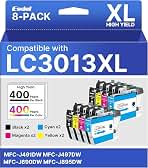 LC3013 Ink Cartridges BK/C/M/Y Replacement for Brother Lc3013 Ink LC3011 XL