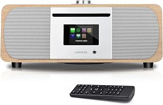 LEMEGA M5P CD Player, Internet Radio, Spotify, Bluetooth, FM Stereo, Oak