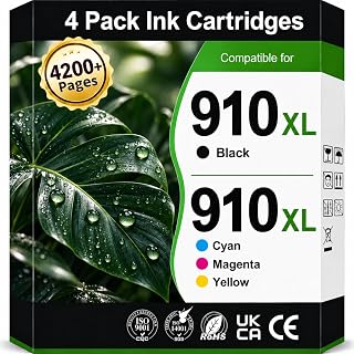 LEMERO 910XL 910 XL Black and Color Combo Pack Replacement for HP 910 Ink