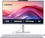 Lenovo IdeaCentre 24&ldquo; All-in-One, 16GB RAM, 1TB Storage, Intel 4-Cores