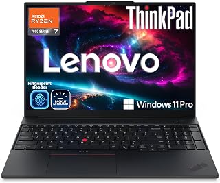 Lenovo ThinkPad E16 Gen 2 Business Laptop, 8-Core AMD Ryzen 7 7735HS, 32GB DDR5 RAM, 1TB PCIe SSD, 16" FHD+, WiFi 6E, Backlit Keyboard, Fingerprint Reader, Windows 11 Pro