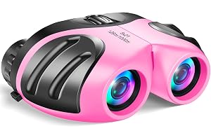 LET'S GO! Toys for 3+ Year Old Boys Girls, Compact Waterproof Binocular for Kids Hunting-Hiking Gifts for Kids Christmas Stocking Stuffers for 3-7 8-10 Year Old Grandkids Toys for Boy Girl
