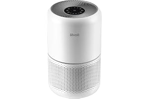 LEVOIT Air Purifier for Home Allergies Pet Hair in Bedroom, Covers Up to 1073 ft&sup2; by 56W High Torque Motor, AHAM VERIFIDE, 3-in-1 Filter with HEPA Sleep Mode, Remove Dust Smoke Odor, Core300-P, White