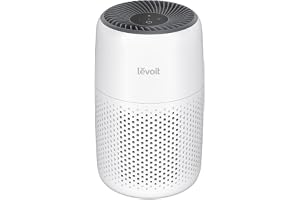 LEVOIT Air Purifiers for Bedroom Home Dorm, AHAM VERIFIDE, 3-in-1 Filter Cleaner With Aroma Pad, Filters Smoke, Allergens, Pet Dander, Odor, Dust, Office, Desktop, Core Mini-P, White