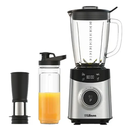 Licuadora Liliana Digimix Al700 1800 Watts Display Led 1,8 L Gris Y Negro