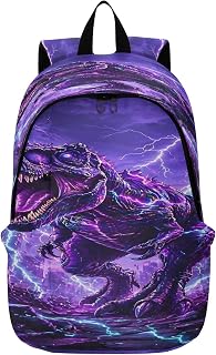 Lightning Dinosaur Travel Backpack for Women Men Laptop Backpack College Bookbag Large Capacity Computer Backpacks