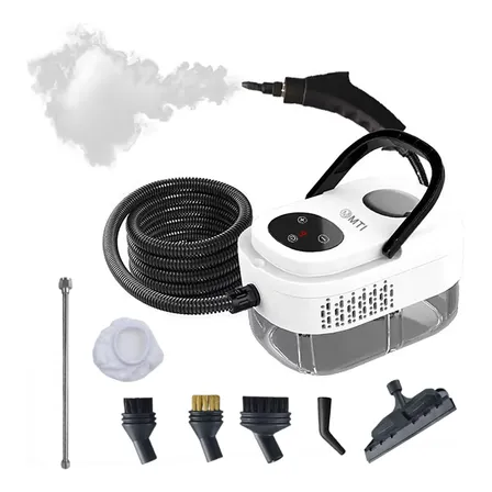 Limpiadora Portatil Vaporizadora Tapizados 2500w Q1 Mti Auto Blanco