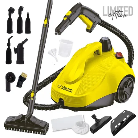 Limpiadora A Vapor Upper 2l 2000 W 106&deg; + 15 Accesorios Limpieza Profunda