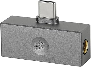 Linsoul Kiwi Ears Allegro Mini Portable IEM DAC, in Ear Monitor Amplifier, USB C to 3.5/4.4mm Output, with Custom Chip, High Resolution 32bit/384kHz, HiFi Earbuds Amp for Phone/PC (Titanium)