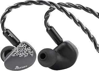 Linsoul Kiwi Ears Cadenza II 10mm Titanium Driver in Ear Monitor, HiFi Wired IEM Earphones with KARS 2.0, Precise Tonal Balance, CNC Aluminum Faceplate for Musicians Audiophiles(Grey,3.5mm No Mic)