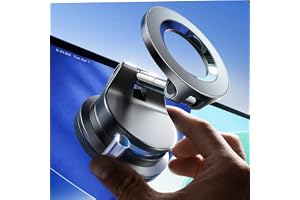 LISEN for MagSafe Car Mount [3800gf Strong Magnet & 90+LBS Suction] 360&deg; Adjustable Vacuum Magnetic Phone Holders for Your Car, for iPhone 17 Pro Max 16 15 14 13 12 Plus Air for All Smartphones