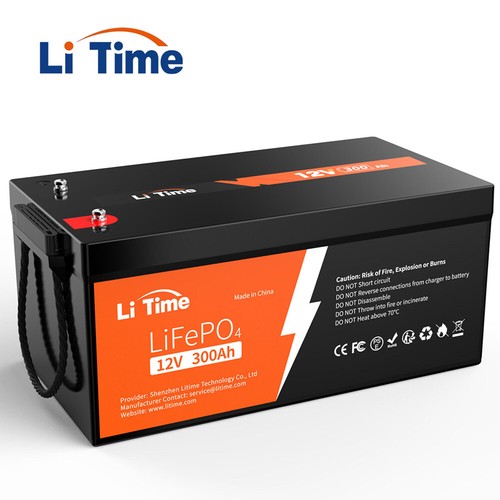 Litime 12V 300Ah LiFePO4 Lithium Battery 3840Wh For RV Marine Solar-refurbished