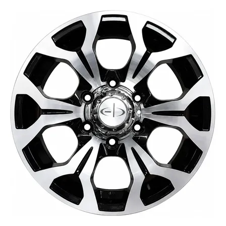 Llantas Deportiva Eb R16 Usw6 6x139.7 Hilux Ranger S10 Diamantado Y Negro