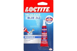 Loctite Threadlocker Blue 242 - Removable Thread Lock Glue for Nuts, Bolts, & Fasteners, Medium Strength Screw Glue to Prevent Loosening & Corrosion - 6 ml, 1 Pack