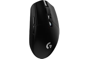 Logitech G305 Lightspeed Wireless Gaming Mouse, Hero Sensor, 12,000 DPI, Lightweight, 6 Programmable Buttons, 250h Battery, On-Board Memory, Compatible with PC, Mac - Black