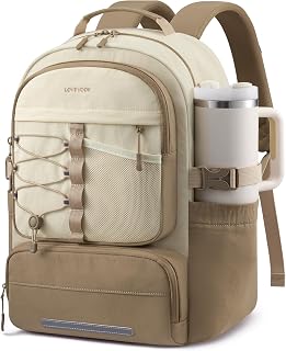 LOVEVOOK Backpack for Kids Teen Girls, Cute Back to School Backpack Bookbag | with Large Cup Holder&Pens Compartment, Unique Style Back to School Bookbag, Large Capacity 15.6 Inch Laptop College Backpack