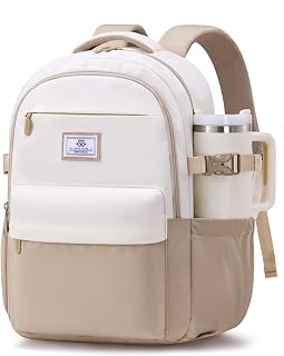 LOVEVOOK Laptop Backpack for Women & Teens, College Backpack Fits 15.6" Laptop, School Bookbag with 40oz Tumbler Buckle
