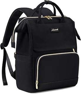 LOVEVOOK Laptop Backpack for Women with Giant Tumbler Holder Pocket for Travel Work Nurse Teacher