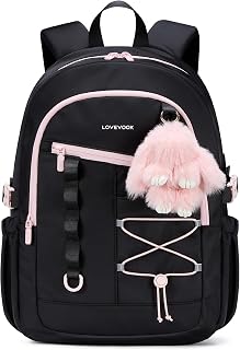 LOVEVOOK School Backpack for Girls，large Capacity 15.6 Laptop Backpack